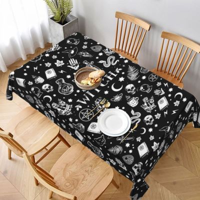 Gothic Tablecloth Protection Living Room Table Cover Decorative Print Polyester Wholesale Table Cloth