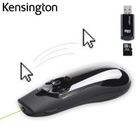 Kensington Original Wireless Presenter Remote Green Pen with Air Mouse Cursor Control 8GB Memory for PPT Keynote K72427AMA