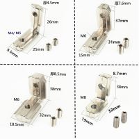 ┅ 10/5pcs T Slot L-Shape Interior Corner Connector Joint Bracket With Screws for 2020 3030 4040 4545 Aluminum Profile Groove