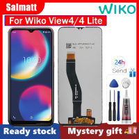 Salmatt หน้าจอเดิมสำหรับ Wiko View4/View4 Lite หน้าจอสัมผัส LCD หน้าจอ LCD สำหรับ Wiko View4 View4 Lite จอสำรอง