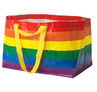 IKEA ใบใหญ่ กระเป๋าอิเกีย ถุงใส่ของ ถุงสีรุ้ง ถุงอิเกีย ถุงช้อปปิ้ง Shopping bag ถุงหูหิ้ว