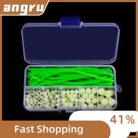 ANGRU4598 170pcs/set พลาสติกทำจากพลาสติก ลูกปัดทุ่นตกปลาแบบนิ่ม ลอยลอยได้ Stoppers ยางนุ่มๆ ร้อนแรงมาก ที่ส่องสว่างส่องสว่าง ปลอกอุปกรณ์ตกปลา ตกปลาทะเลตกปลา