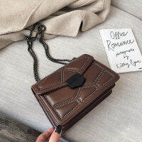 Rivet Chain Small Crossbody Bags for Women 2021 Fashion Trend Designer Pu Leather Shoulder Bag Female Luxury Handbags and Purse