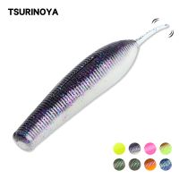 【hot】☄✟ 96.5mm Bass Soft Bait Heavily Salt-impregnated Fishing No Sinker Rig Casting Silicone Worm Tackle