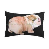 Lazy English Bulldog Cute Dog Puppy Lovers Gift Pillow Case 20x30 50x75 Sofa Bedroom Shoes Hrc Mall Hrc Hotel Long Rectangle