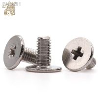 5/ 10/ 20pcs M1.4 M1.6 M2 M2.5 M3 M4 M5 M6 M8 304 Stainless Steel CM Cross Phillips Ultra Thin Super Low Flat Head Screw Bolt