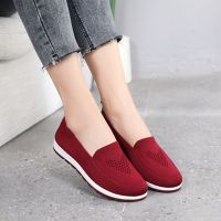 womens summer sneakers slip on flat shoes Womens Casual Loafers walking shoes Female Outdoor Mesh Soft Bottom Sports Shoes2023