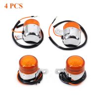 4 Pcs Motorcycle Turn Signal Light 6V Amber Flasher Indicator Motorbike Accessories For HONDA Z50 MONKEY CHALY DAX CF50 CF70