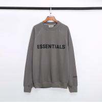 แฟชั่น FOG สายคู่ ESSENTIALS 20FW สามมิติลามิเนตตัวอักษร LOGO ผ้าฝ้ายแท้แขนยาวเสื้อกันหนาว