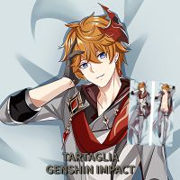 【CW】◑  Anime Game Genshin Tartaglia Zhongli Kaedehara Kazuha Dakimakura Pillowcase Throw Cover Hugging