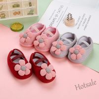 【hot sale】 ™ C19 Cute Little Flower Baby Sandals Summer Knitted Breathable Childrens Flat Shoes Outdoor Anti slip Elastic Boys and Girls Walking Shoes