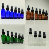 10X050100ML BlueGreenTransparentAmber Glass Spray Bottle Essential Oil Sprayer Portable Refillable Travel Bottl