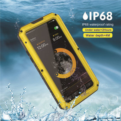 ใหม่ IP68กันน้ำกันกระแทกกรณี360โลหะหนักเกราะฝาครอบป้องกันสำหรับ iPhone 13 12 11 Pro X Xs Max XR SE 2020 5วินาที6วินาที7 8บวกกรณี