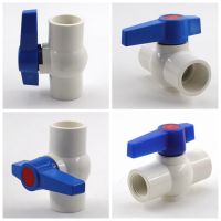 ๑ 1 5Pcs 20mm-63mm PVC Side Handle Ball Valve Water Valve Aquarium Fish Tank Pipe Connector Garden Irrigation Water Tube Adapter