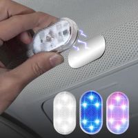 ♝ Car Interior Dome Light Finger Touch Sensor Reading Lamp 5V LED Car Styling Night Light Mini USB Charge Six Color Car door Light