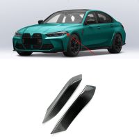 For BMW M3 F82 F83 M4 2014-2019 Real Carbon Fiber Front Headlight Cover Garnish Strip Eyebrow Cover Trim Sticker Replacement Parts Accessories