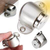 [พร้อม] Magnetic Zinc Alloy Door Holder Stopper Doorstop Wall Floor Mounted Safety Catch