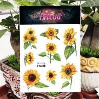 hot！【DT】☊▥  Temporary Sticker Flowers Tatoo Stickers Pattern Painting Arm Legs Tattoos for Woman