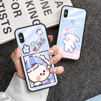 สำหรับ Xiaomi Mix 3เคสโทรศัพท์ Xiaomi ผสม3กระจกเทมเปอร์เคสกรอบ TPU แบบนุ่มการป้องกันยากกันกระแทกแฟชั่นฝาหลัง