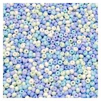 200 Pcs/Bag Macaroon Color Glass Seed Beads Uniform Round Spacer Beads for DIY Handmade Needlework Jewelry Making