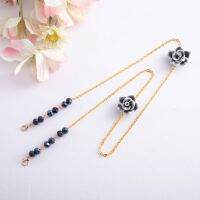 Sling 2 in 1 rose chain chain connection headscarf strap crystal chainrantai topeng