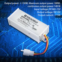 PENTU ทนทาน24V-60V เป็น12V-15A/180W 48V-120V สำหรับ Skuter Listrik แปลงอะแดปเตอร์แปลง DC