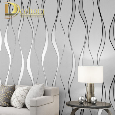 3D Striped Wallpaper For Walls Roll Living Room Background Wall Decoration Paper Wall Papers Home Decor Modern Papier Peint