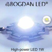 High Power LED 1W White 9000-12000K 3.2-3.4V ชิป LED Hi-Powerr 1W สีขาวอมฟ้า พร้อมแผ่น PCB ระบายความร้อน สำหรับงานซ่อมหรืองาน DIY