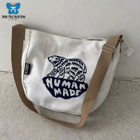 TH YOUPIN?Human made bag กระเป๋าผู้ชาย กระเป๋าสะพายผช กระเป๋าสะพายข้างผู้ชาย กระเป๋าสะพาย กระเป๋าผ้า กระเป๋าสะพายข้างไปเรียน canvas bag