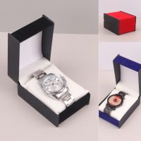 Premium PU / Velvet Watch Storage Box Single Watch Box for Valentine Men Women Unisex Gift Wristwatch Display Holder Travel