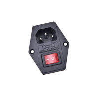 ⚽ FAR 3Pin IEC320 C14โมดูล INLET plug FUSE Switch ปลั๊กไฟชาย10A 250V