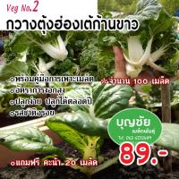 กวางตุ้งฮ่องเต้ก้านขาว 100 seed / เมล็ดพันธุ์ / เมล็ดพันธุ์พืช / เมล็ดผัก / เมล็ดผักสวนครัว /  เมล็ดพันธุ์ผัก เมล็ดพันธุ์คุณภาพดี พร้อมคำแนะนำการปลูก