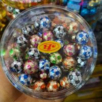 ❗❗ของมีจำนวนจำกัด❗❗ (ball) Football shaped chocolate, gold medal, 60 pieces of heart ช็อกโกแลต รูปฟุตบอล ทอง ใจ บรรจุ 60 ชิ้นJR6.4775!!โปรโมชั่นสุดคุ้ม!!