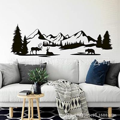 [COD] A generation of finely carved forest deer wall stickers home decoration bedroom living room self-adhesive removable