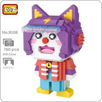 LOZ 9108 Zodiac Gemini Constellation Cat Helmet Bell Animal DIY Mini Diamond Blocks Bricks Building Toy for Children Gift no Box