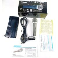 BM Premium microphone shure sm58 ไมค์โครโฟนพร้อมสาย และ กระเป๋าหนัง shure  คุณภาพเสียงดี ไมค์ dynamic