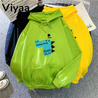 Viyaa เสื้อฮู้ด เสื้อแขนยาวอบอุ่น หลวมและสบาย ทันสมัย นุ่มนวล ชิค ทันสมัย WWY2392Z6N 38Z230923