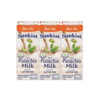 SUNKIST Pistachio Milk ซันคิสท์ นมพิสทาชิโอ รสชาไทย 180มล.X3