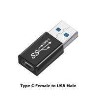 1ชิ้นไมโคร Usb3.0 90/180องศามุมขวา Usb 3.1 Type C ตัวผู้ไปยังตัวเมีย Usbc ตัวเมียเพื่อสำหรับท่านชายหญิงกับอะแดปเตอร์แปลงเพศชาย