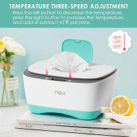 Wipe Warmer and Baby Wet Wipes Dispenser Large Capacity Wipes Box Tissue Box with Three Speed Temperature Adjustment LCD Display