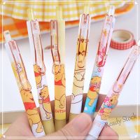 【Ready Stock】 ∏ C13 6Pcs/set ✿ Disney：Winnie The Pooh Q-1 Pens ✿ Gel Ink Pen Neutral Pens for School Office Writing Utensils