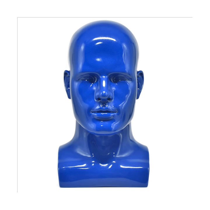 Male Mannequin Head Professional Manikin Head for Display Wigs Hats