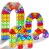 Magnetic Building Blocks Toy Gift DIY Construction Set Kids Magnetic Block Tiles Montessori Educational Magnet Toys For Children