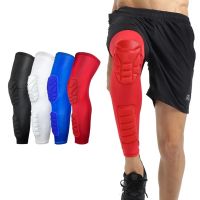 1PCS Basketball Knee Pads Lengthen Breathable Compression Knee Calf Sleeves Pads Brace Hiking Cycling Leg Protectors