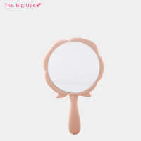 The Big Ups? มือถือโต๊ะเครื่องแป้งกระจกวินเทจ Rose Makeup Mirror Hand Mirror Pocket Mirror