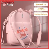 Bburstore หูฟังสเตอริโอเล่นเกม9D หูฟังไร้สายมีหูฟังสำหรับเล่นกีฬาซิลิโคนนิ่มสำหรับเล่นกีฬาวิ่งสองหูไร้สายบลูทูธ-ชุดหูฟังที่รองรับ