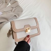 [COD] fashion simple lock bag womens 2023 spring and summer new ladies shoulder Messenger square