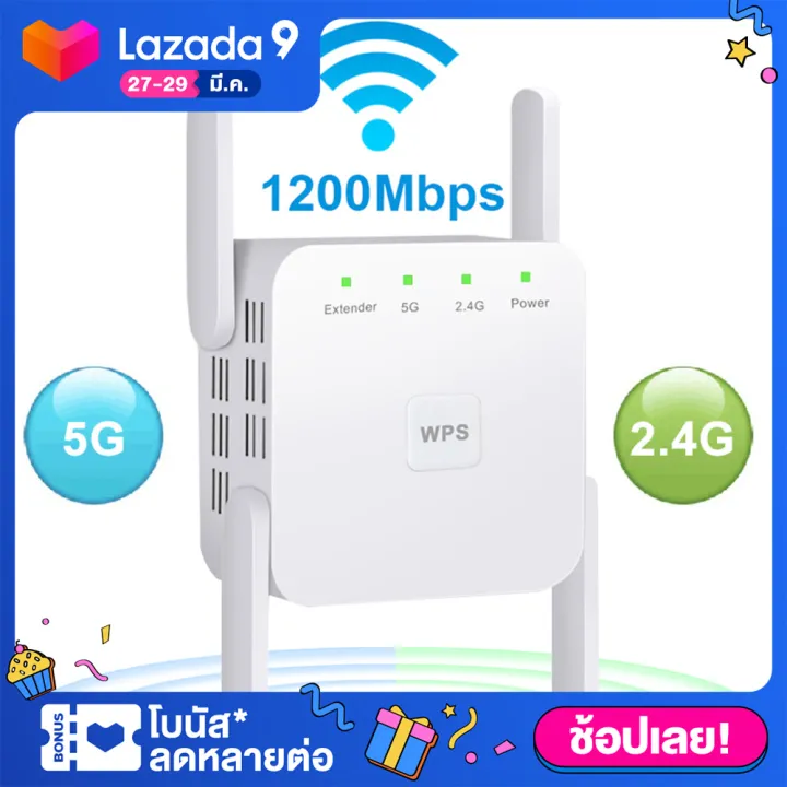 Choetech 5เราเตอร์ไร้สายไร้สายที่ขยายสัญญาณ Wifi 1200mbps ตัวกระจายวายฟาย802 11n ยาวสัญญาณ Wi Fi