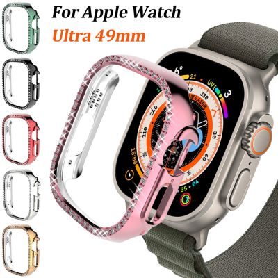 Diamond Case Class for Apple Watch Series 8 Pro/Ultra 49mm PC Hard Hollow Frame Protective Bumper for iWatch 8 Ultra 49mm Cover