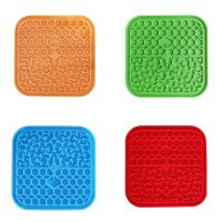 Lick Silicone for Dogs Slow Food Plate Dog Bathing Distraction Sucker Training Feeder Supplies